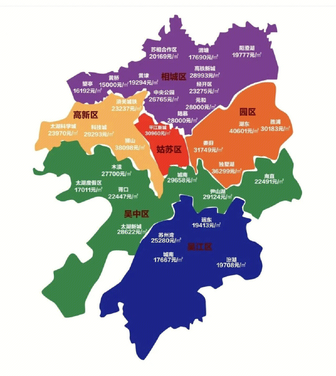 苏州区域划分图2020图片