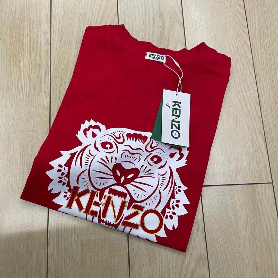 kenzo中国红t恤