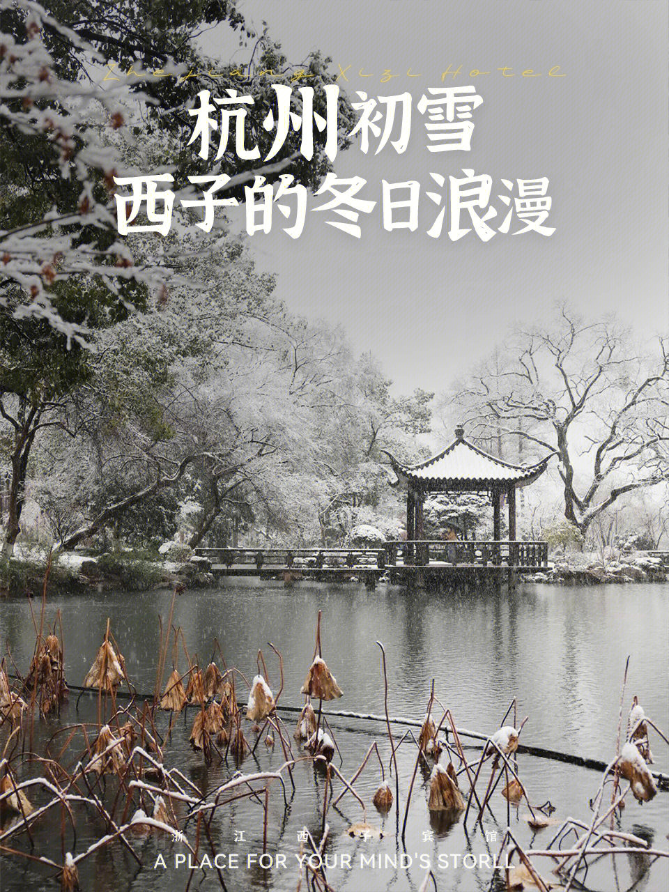 西湖千古名句雪景图片