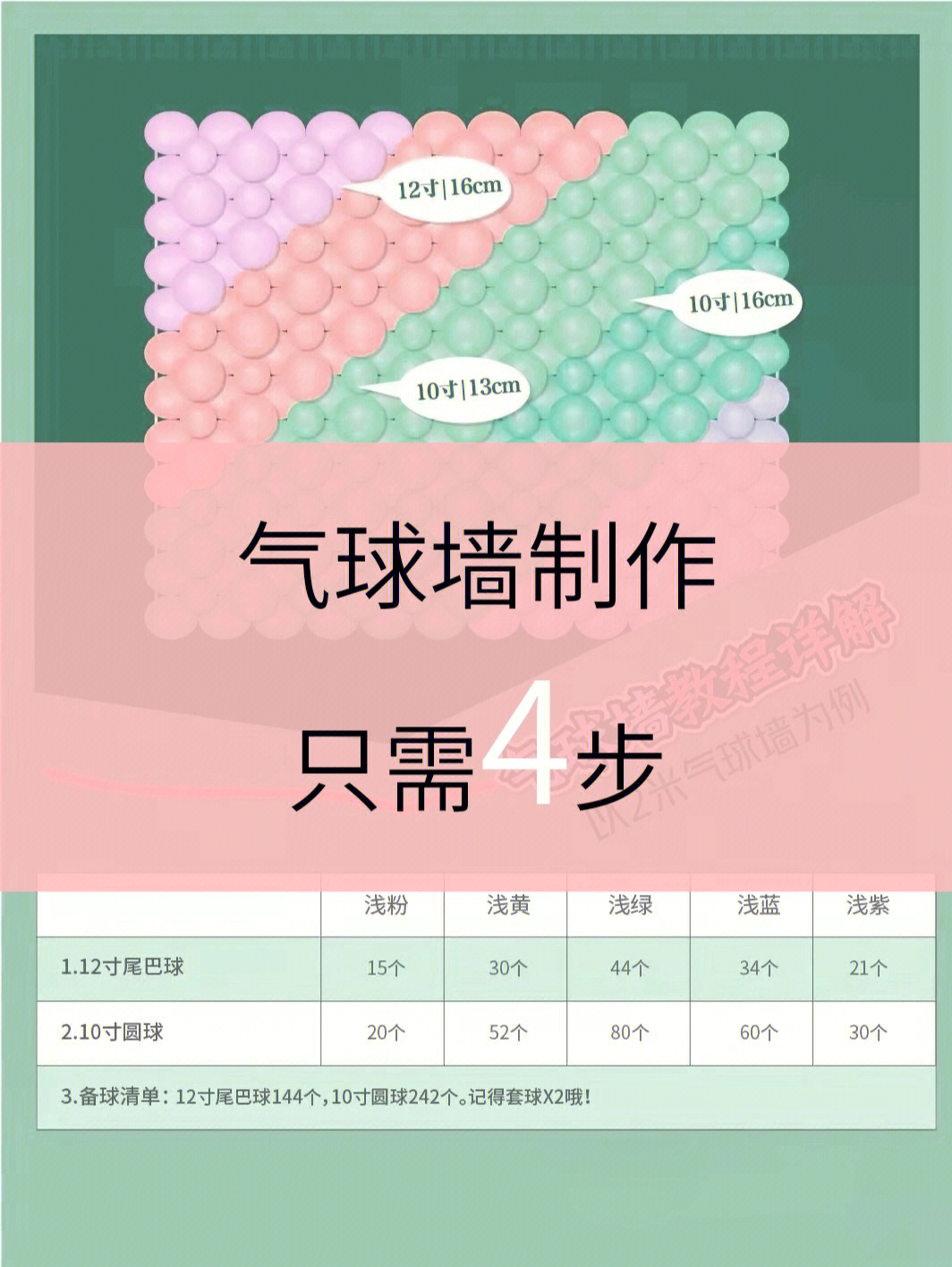 墙上粘气球妙招图片