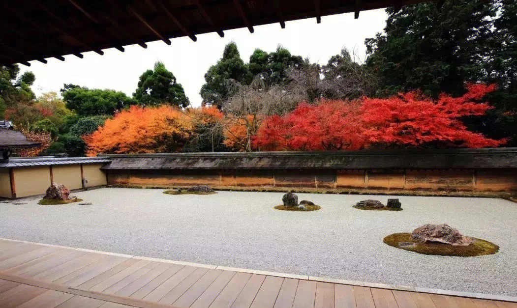 日本龙安寺石庭平面图图片