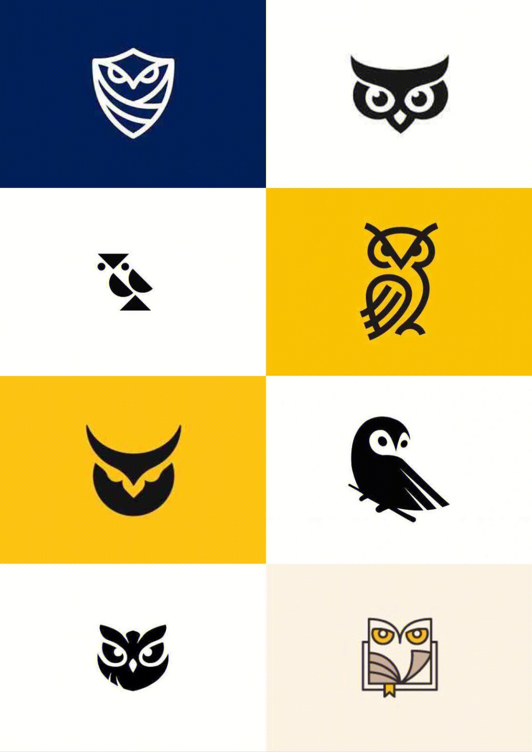 猫头鹰logo设计合集案例猫头鹰素材logo