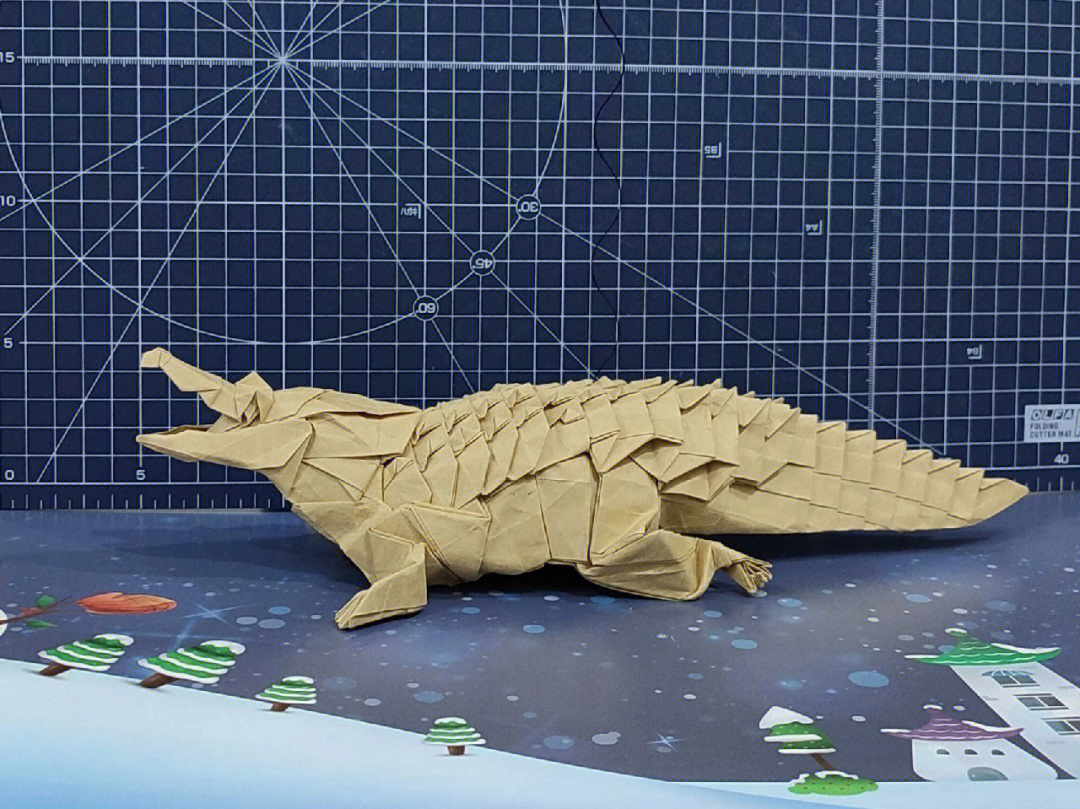 鳄鱼折纸大全图解图片