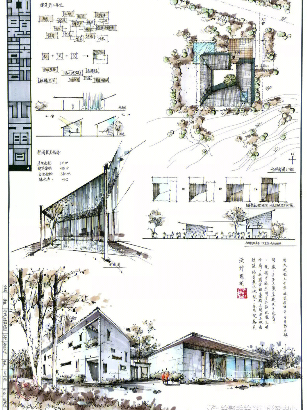 建筑作业图a2排版图片