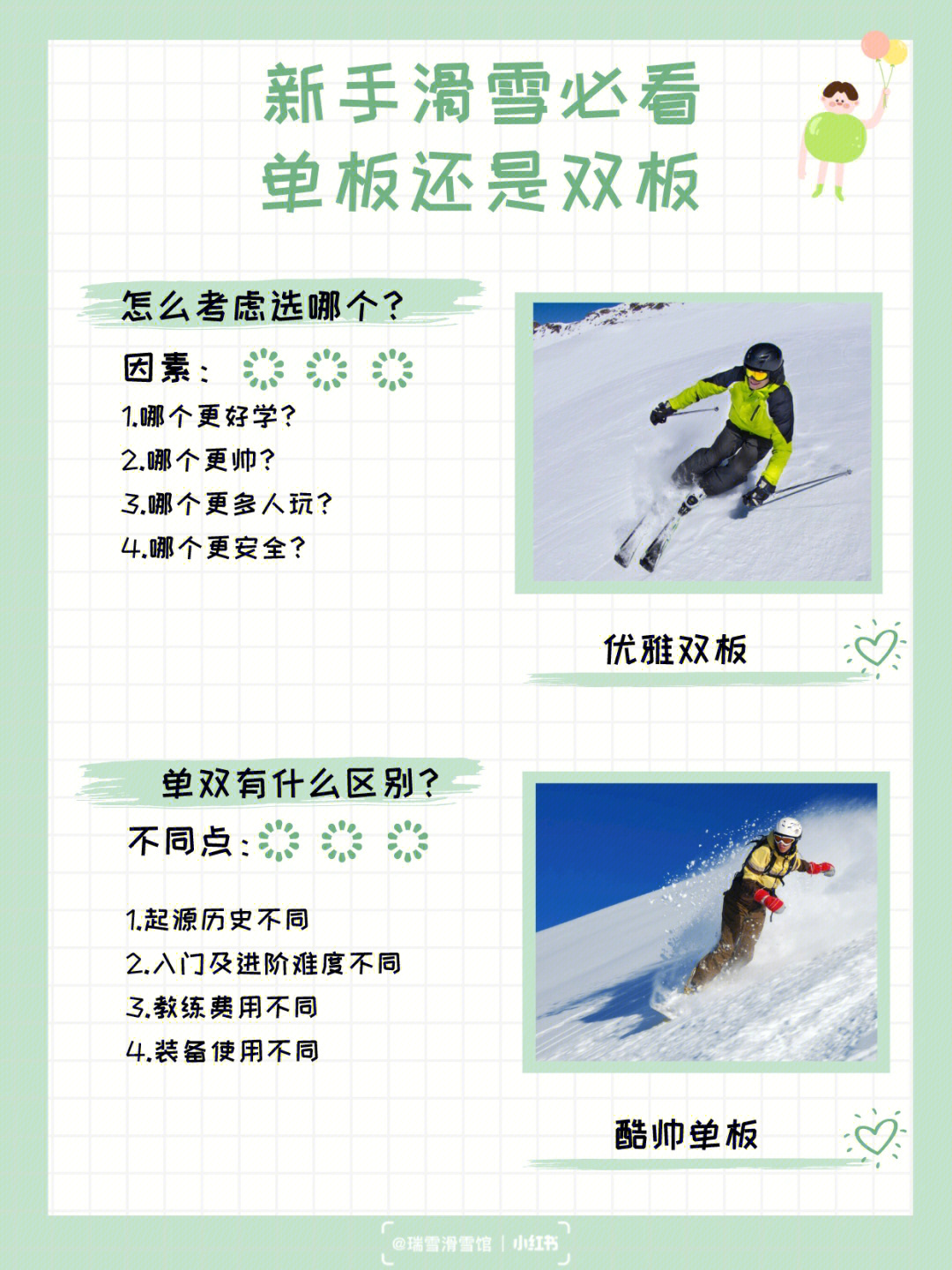 双板滑雪技巧图解图片