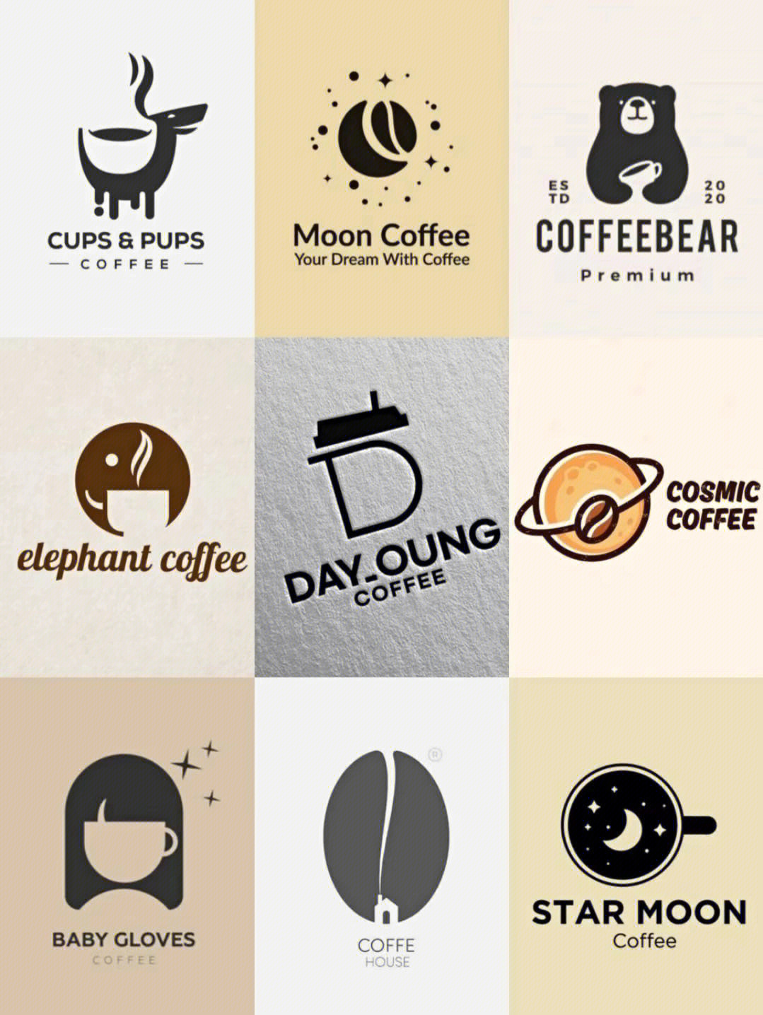 咖啡馆logo设计说明图片
