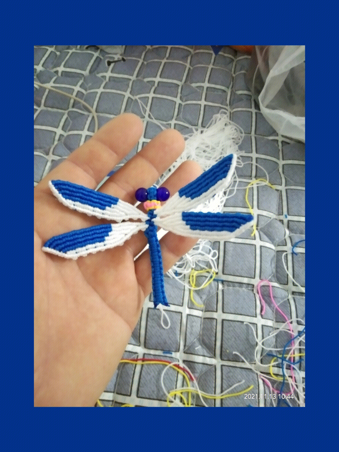 手工编织线编蜻蜓