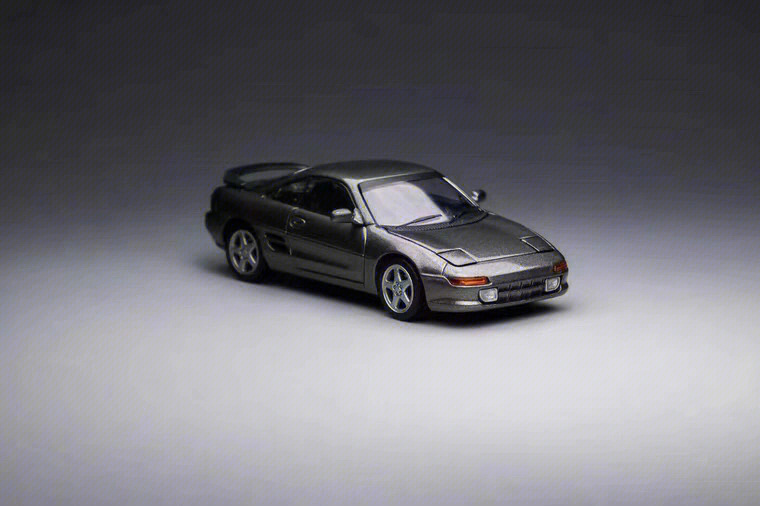 microturbo 1:64 丰田 mr2 sw20 灰色 翻灯 合金仿真汽车模型