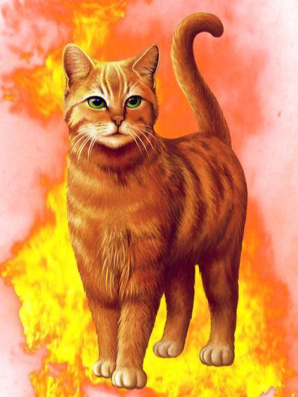 猫武士火星图片 手绘图片