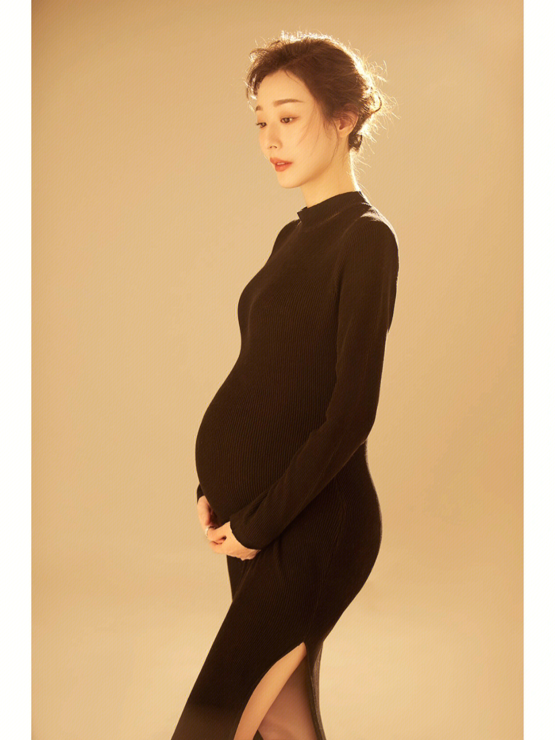超大孕肚孕照40周 肚子图片