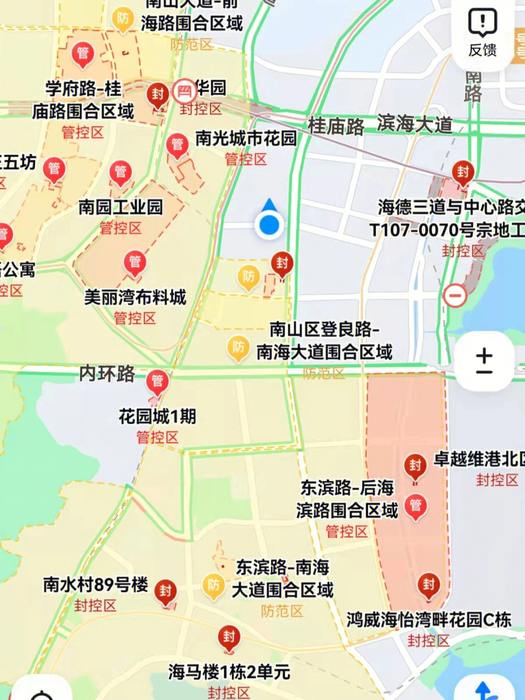 南山各街道地图图片