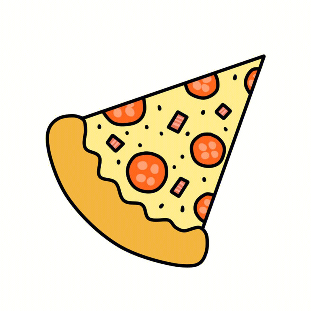 pizza简笔画图片