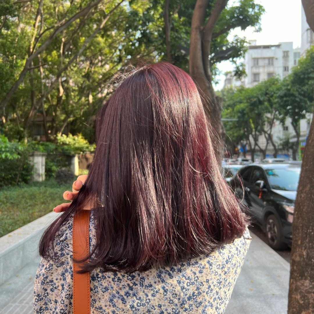 新发色分享很夏天的发色深蓝莓色69