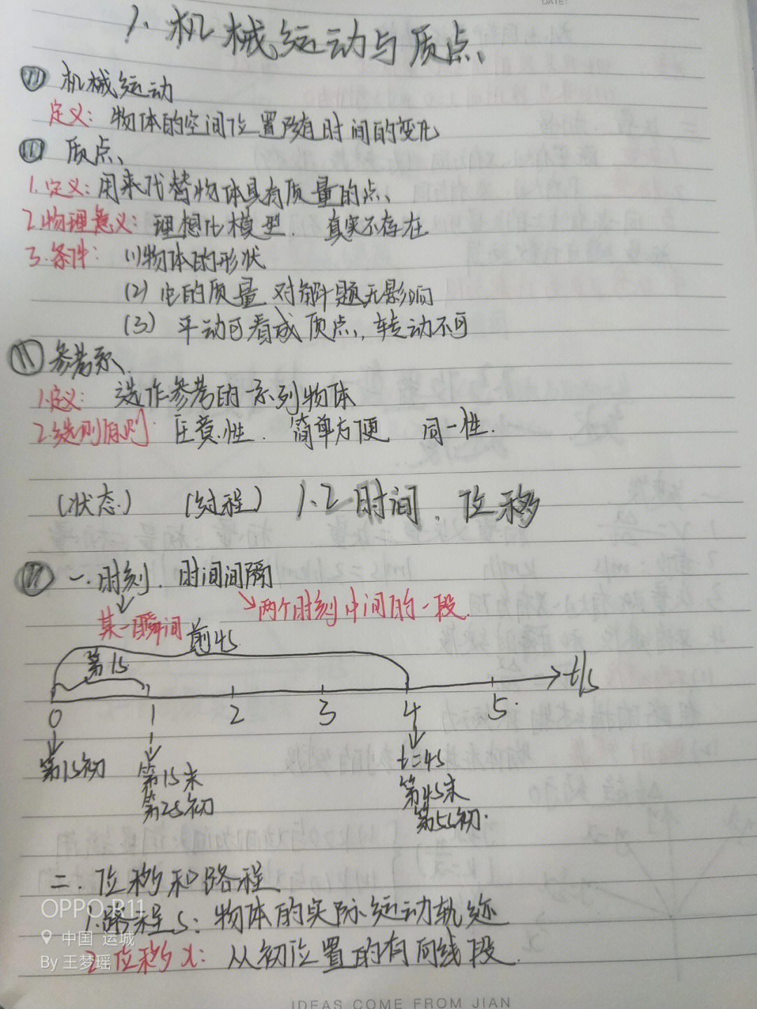 高一物理必修第一章笔记赶快马住