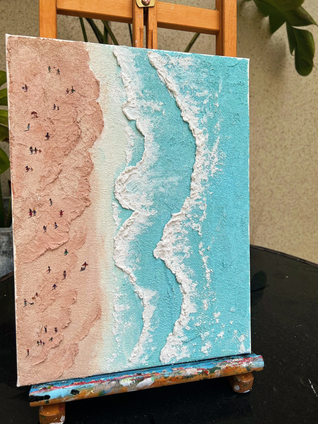 石英砂画为啥要用丙烯图片