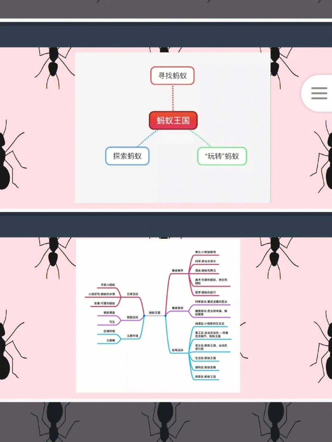 蚂蚁主题课程网络图图片