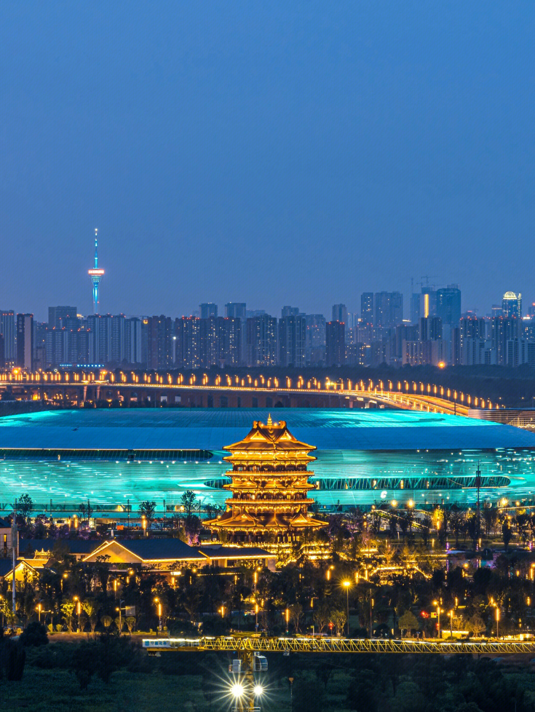 东安湖夜景图片图片