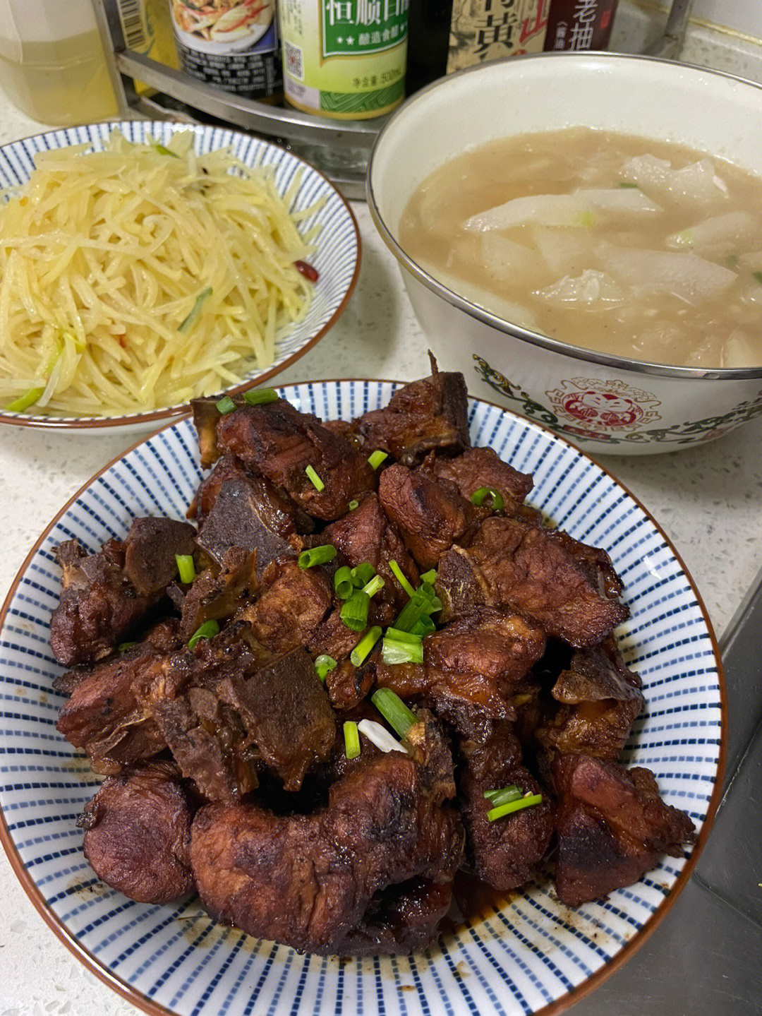 16615红烧排骨26615酸辣土豆丝36615冬瓜汤