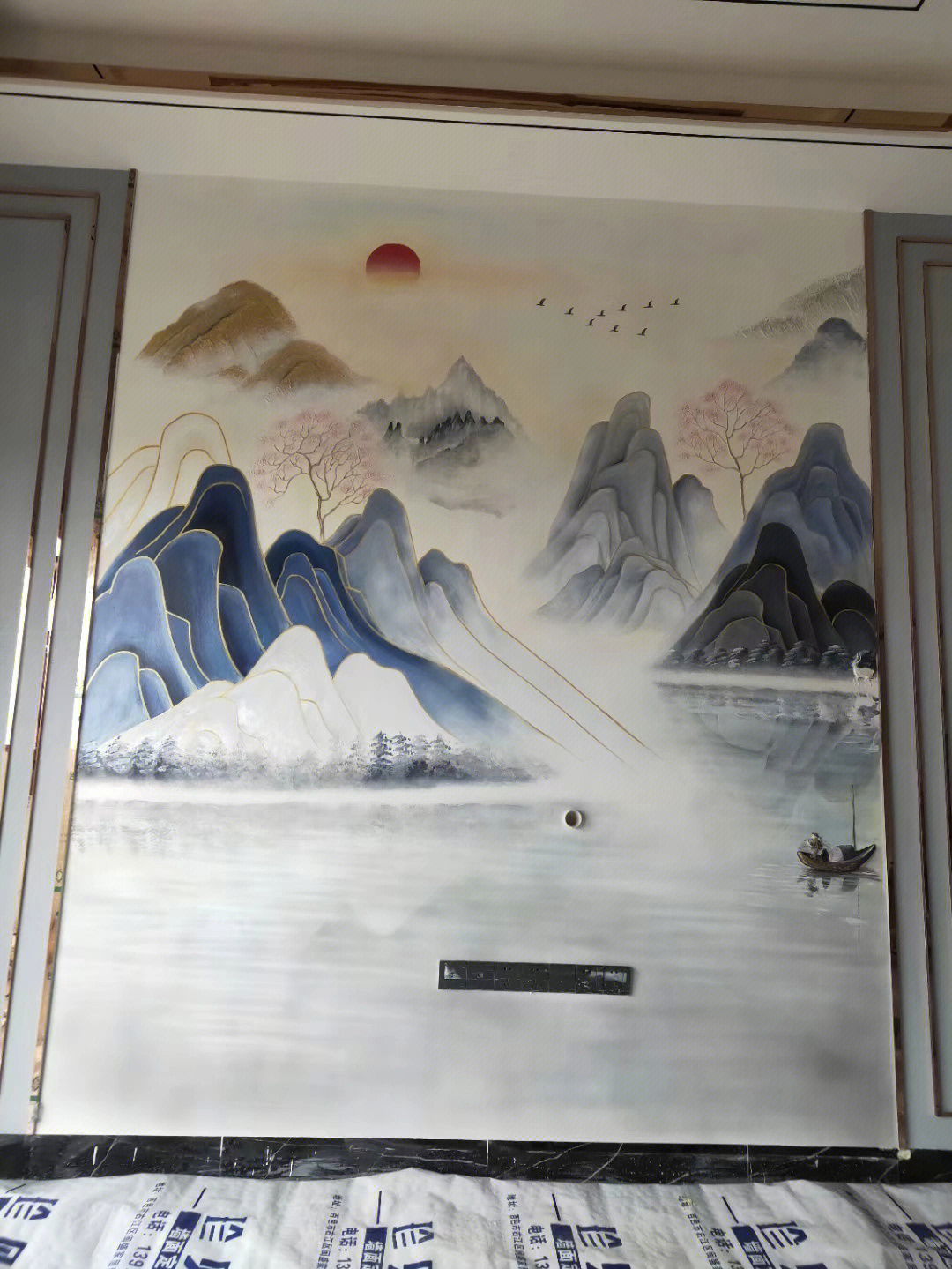 中国风墙绘