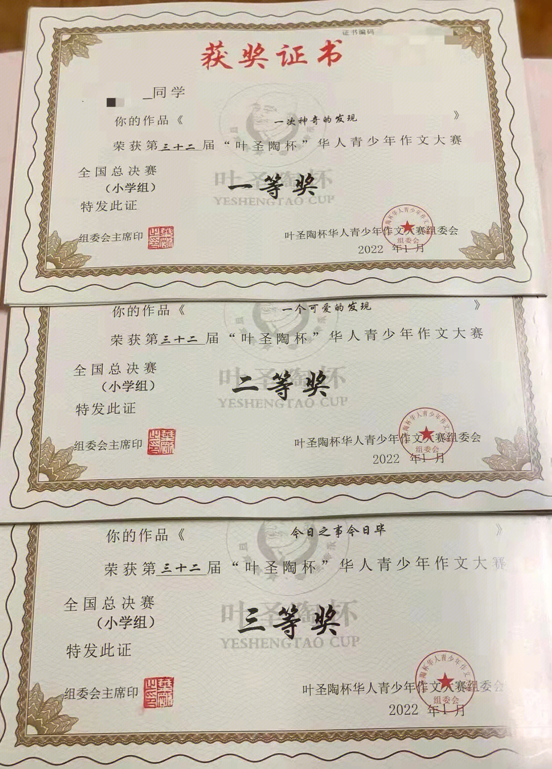 最新一届叶圣陶杯华人青少年作文大赛进行中