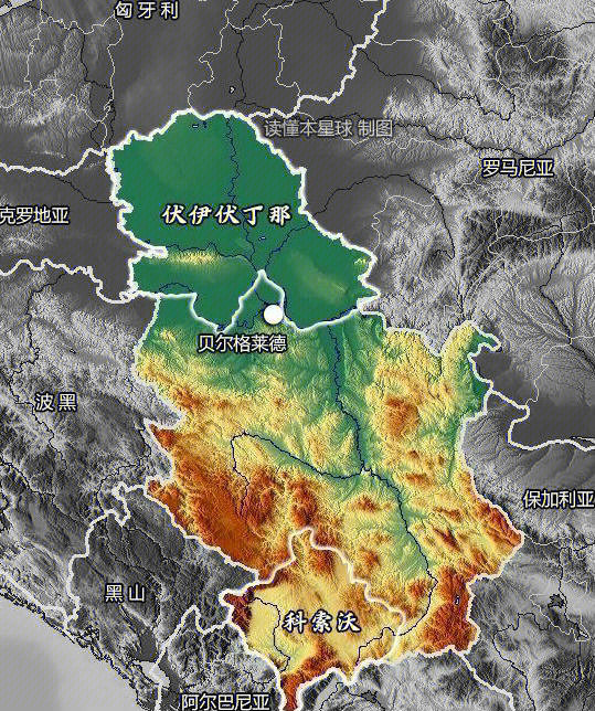 塞尔维亚简介地图图片