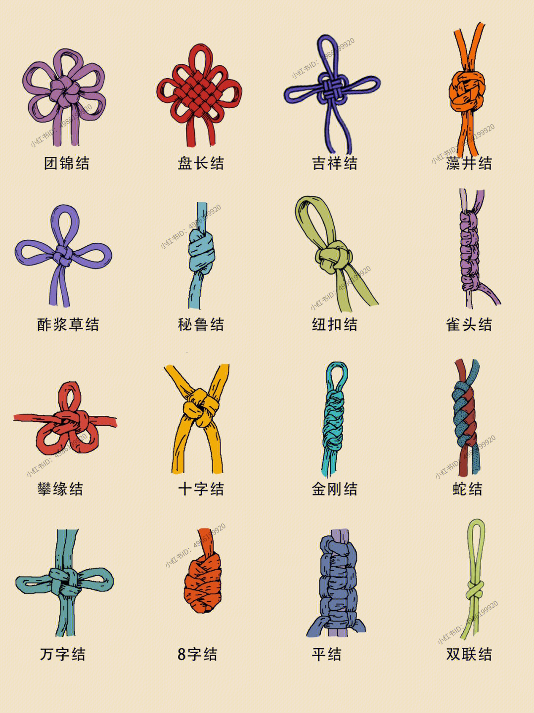 24种结绳法图片