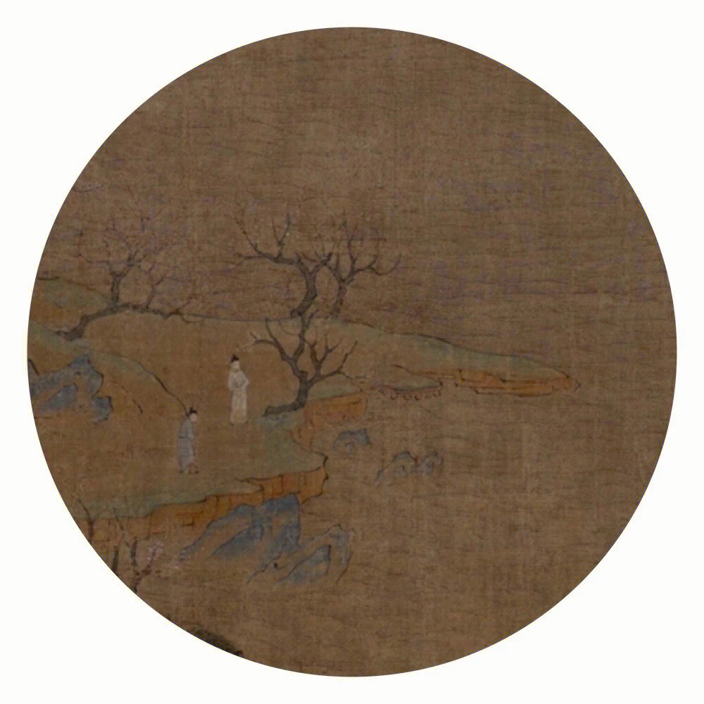 《游春图》为隋朝展子虔所作.绢本设色,43x80.5厘米.