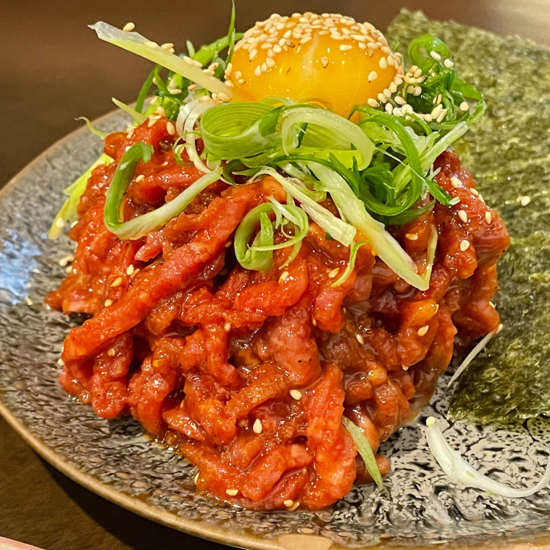 布村韩国料理分享生腌生拌牛肉真的绝绝子