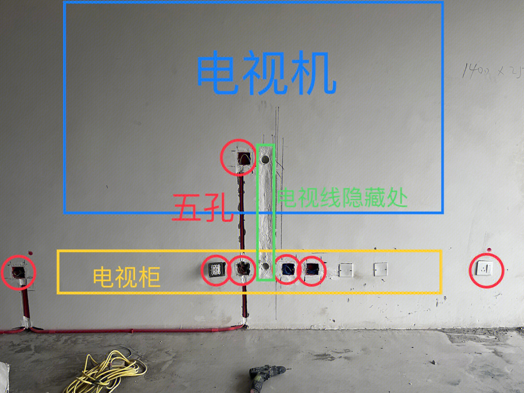 图16615 是电视墙部分,电视机后面