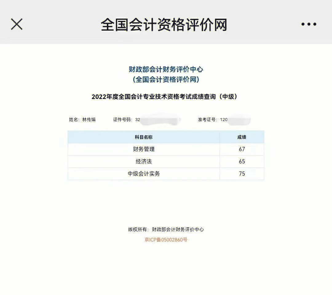 中级职称可以查询成绩啦