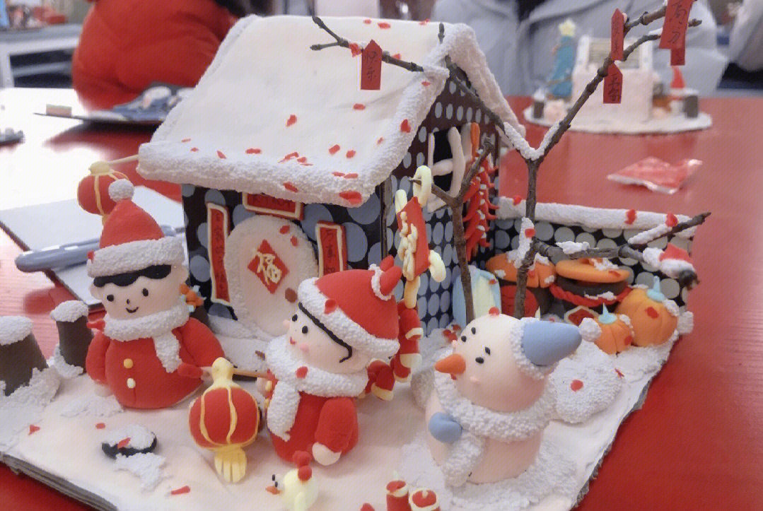 学前教育春节主题超轻粘土作品