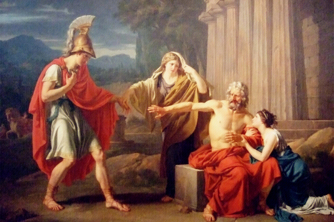 俄狄浦斯之死图片