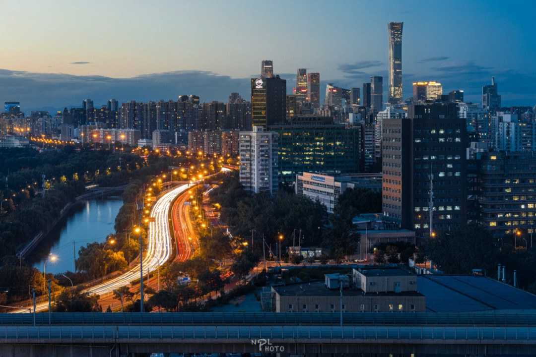 北京cbd夜景  