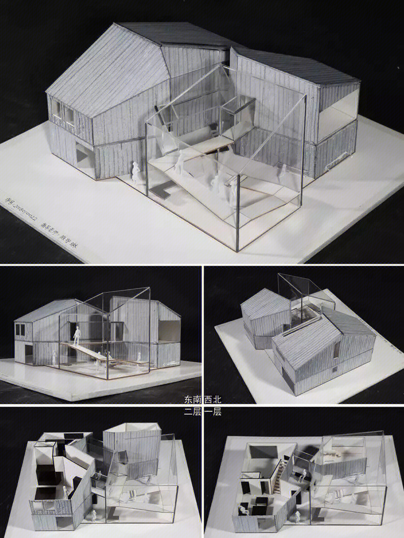 清华大学建筑系大一作业模型