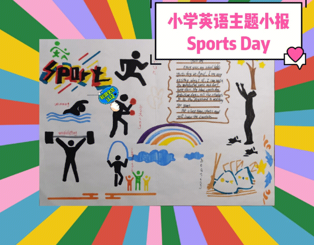 小学英语主题小报sportsday
