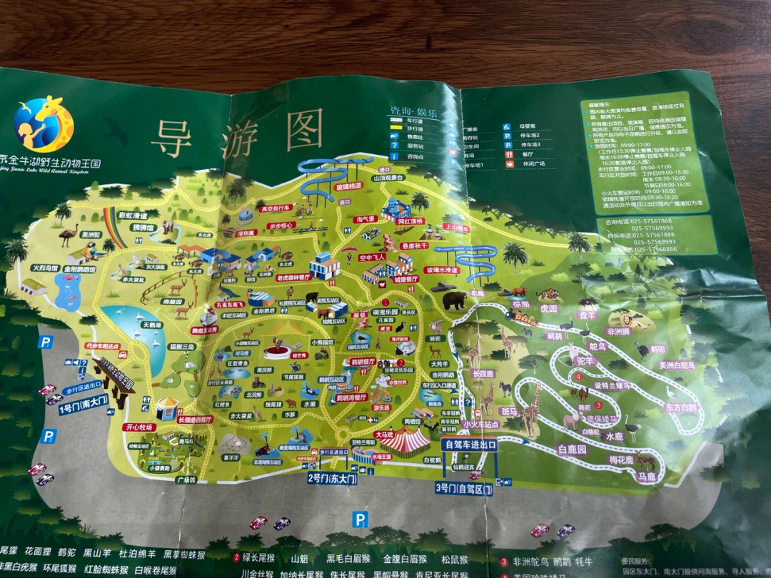 临沂动植物园游览地图图片