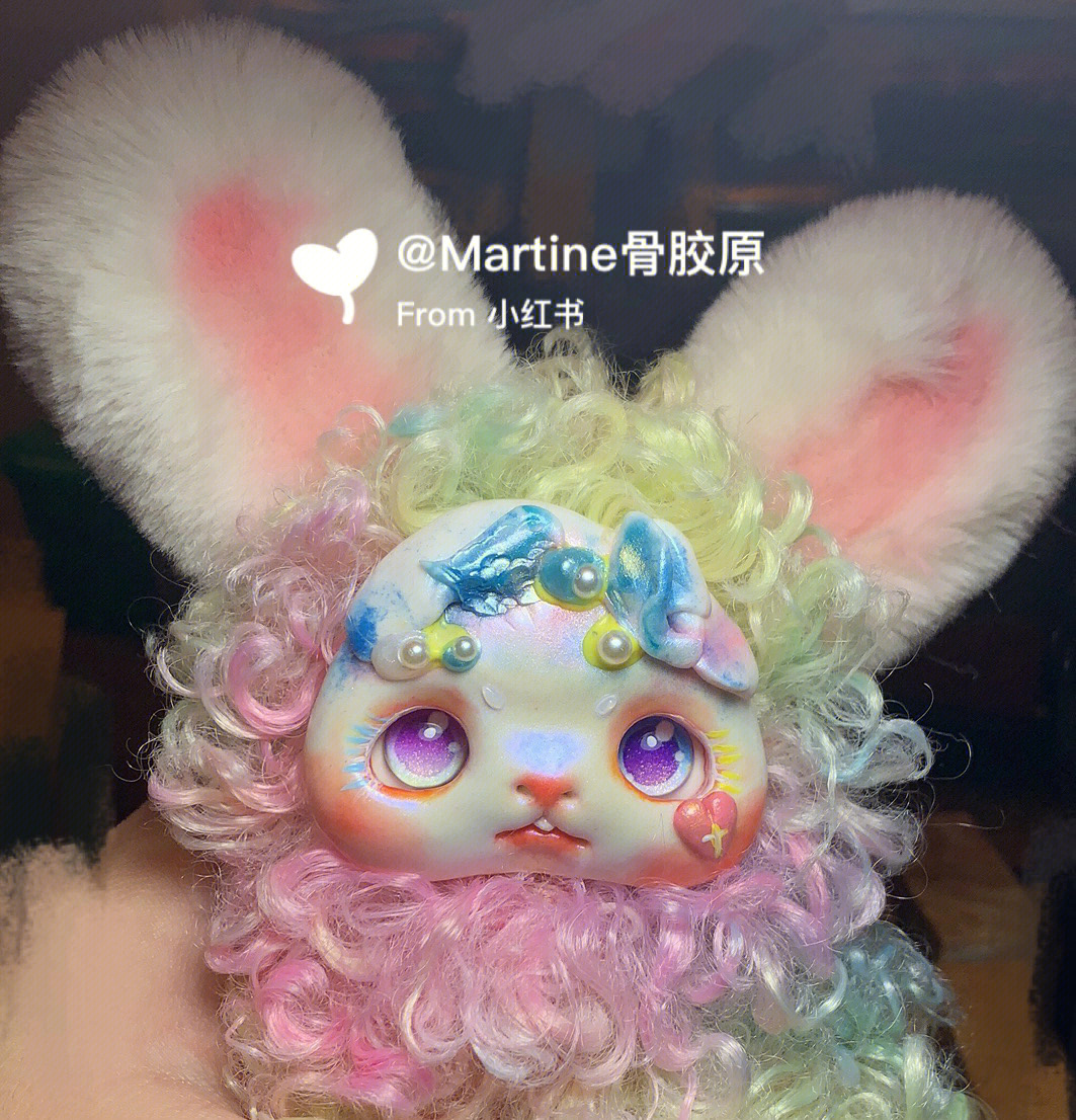 【展示】玛丽苏梦幻小兔子娃娃 一只可爱貌美的小崽崽摁压肚子会叽叽