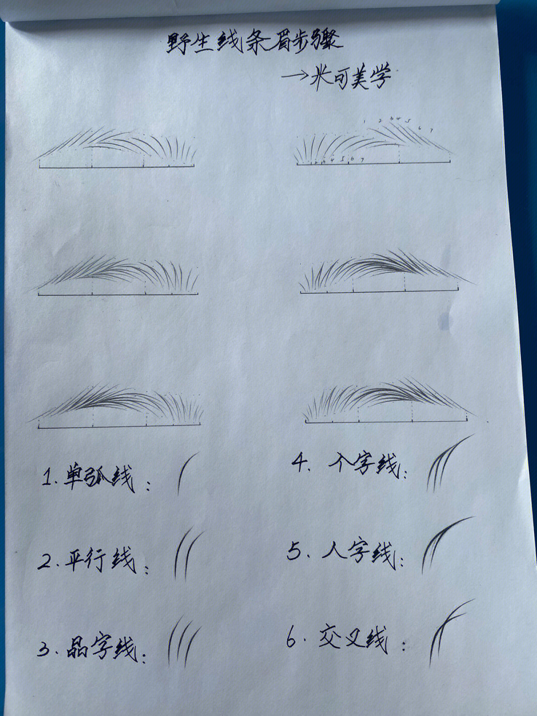 零基础纹绣学员必学超简易的野生线条眉画法