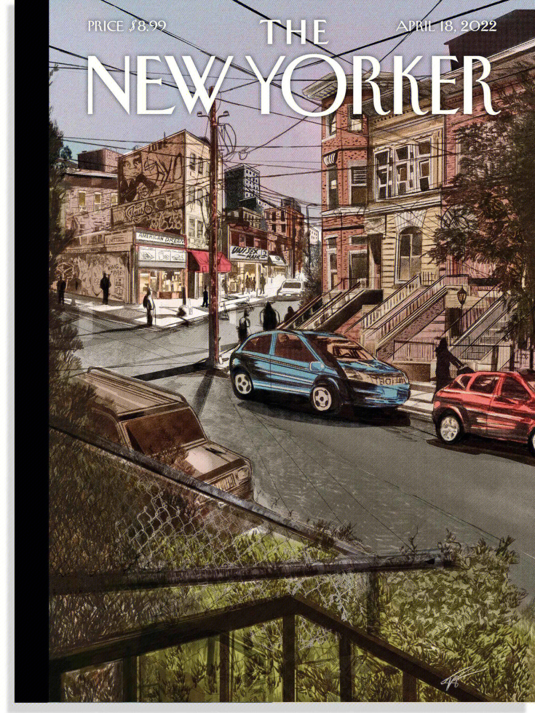 《纽约客》67本周67关于布鲁克林的封面on the corner