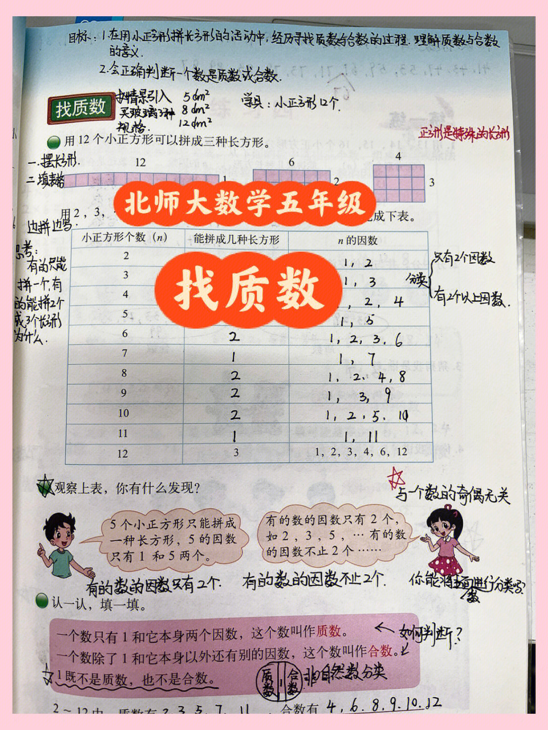 小学数学怎么学#数学#北师大版数学#课堂笔记#五年级数学