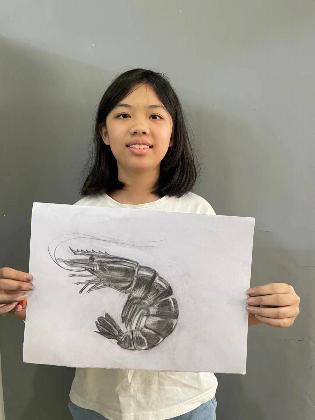 大龙虾素描画简单图片