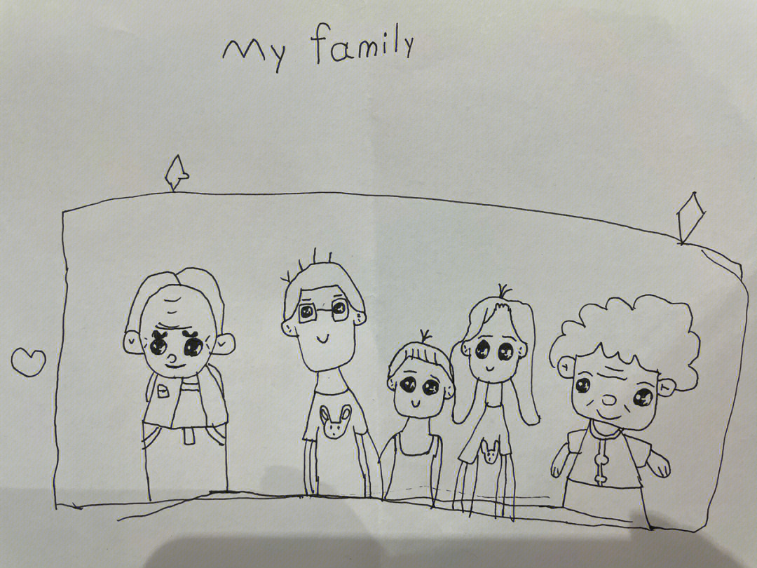 myfamily英语绘画本图片
