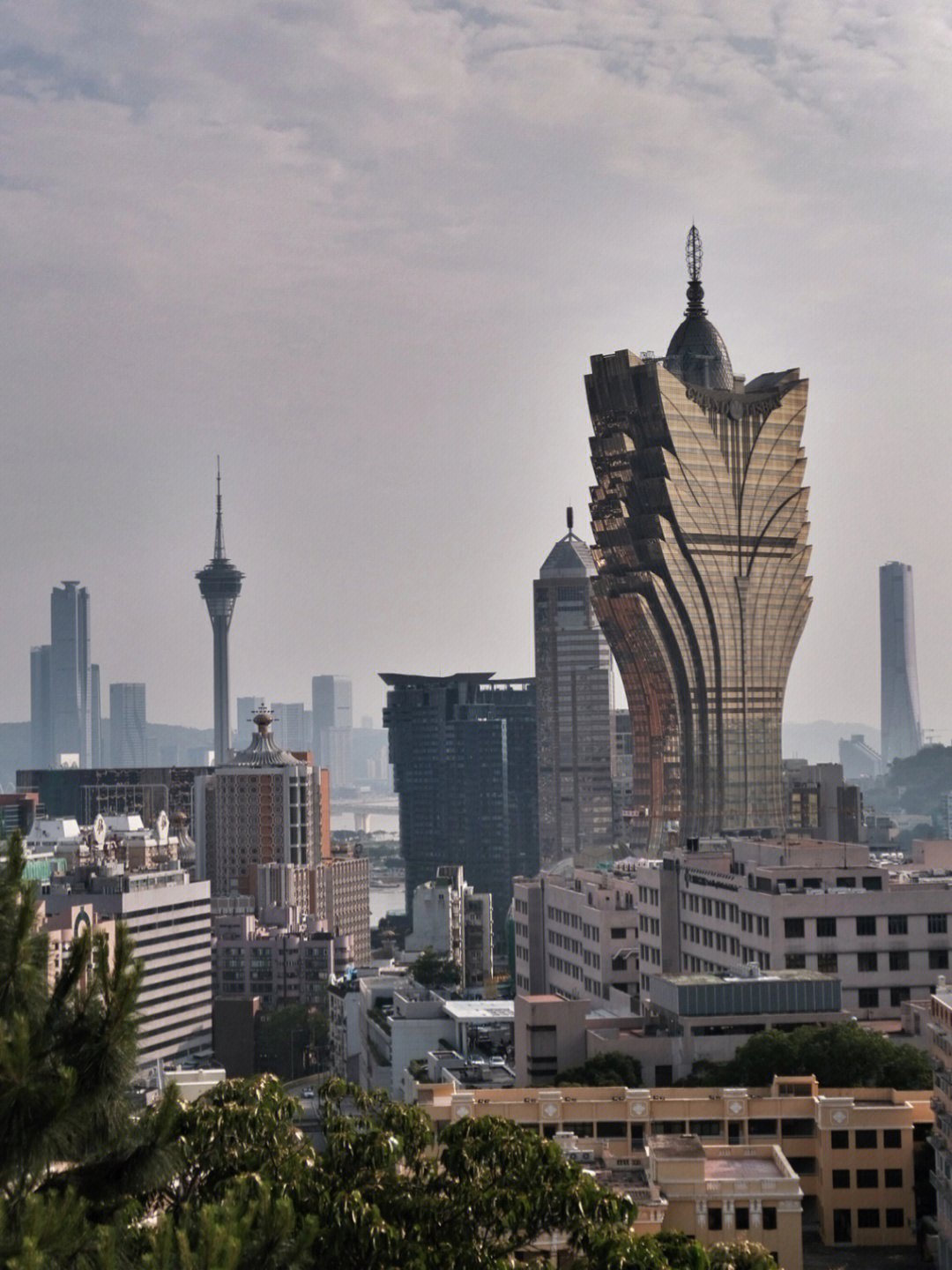 澳门小潭山观景台图片