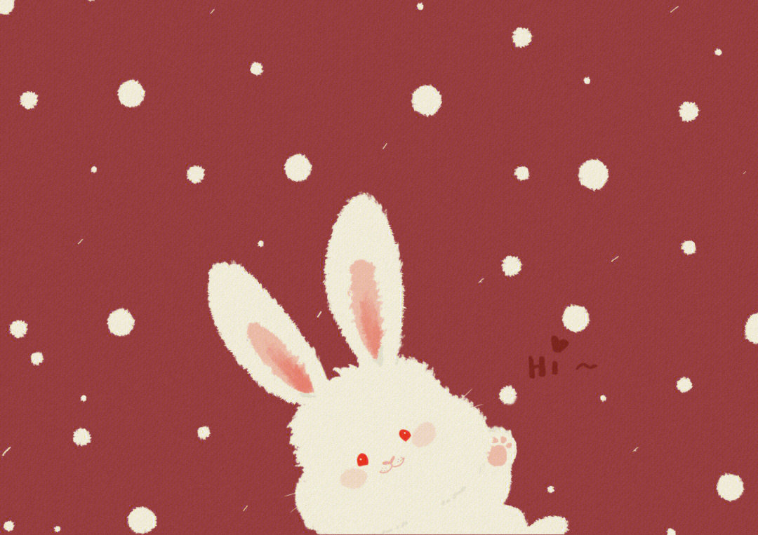 小白兔卡通手机壁纸图片