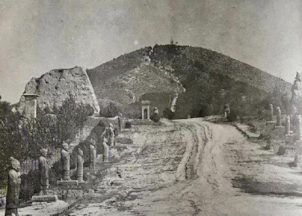乾陵墓道口照片1958年图片