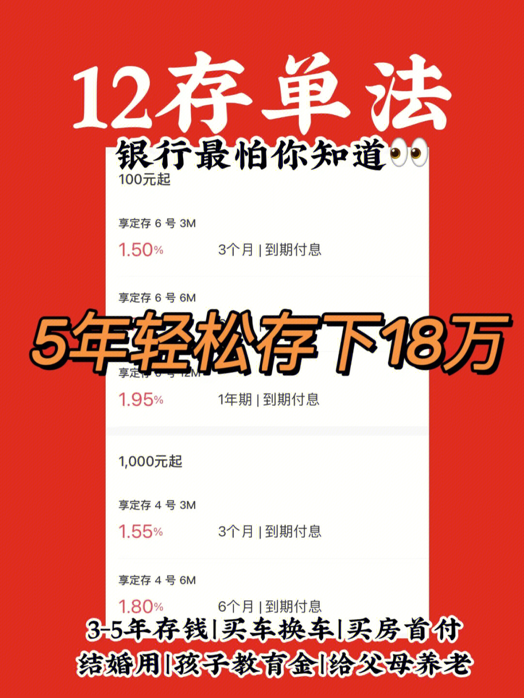 12月存钱法图片