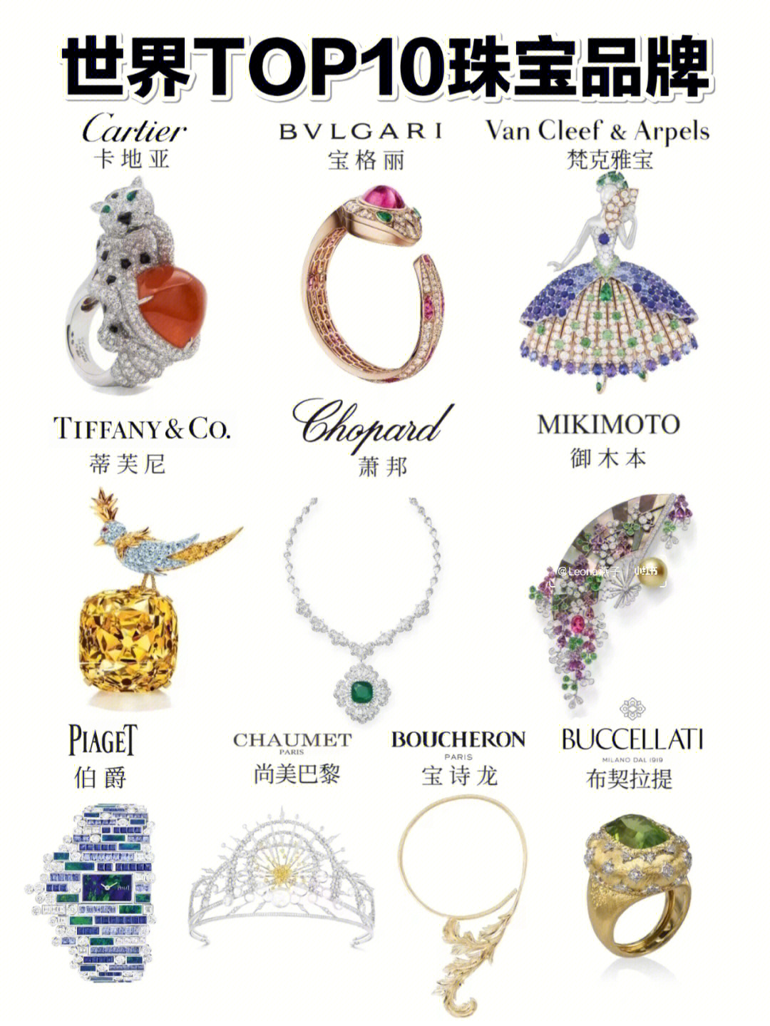 全球十大顶级珠宝品牌图片