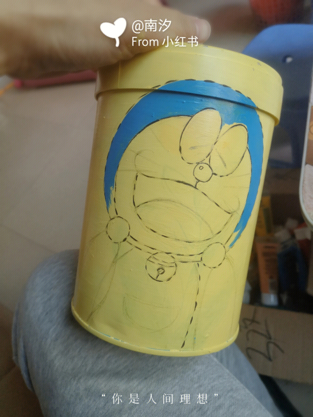 幼儿园奶粉桶彩绘图片图片