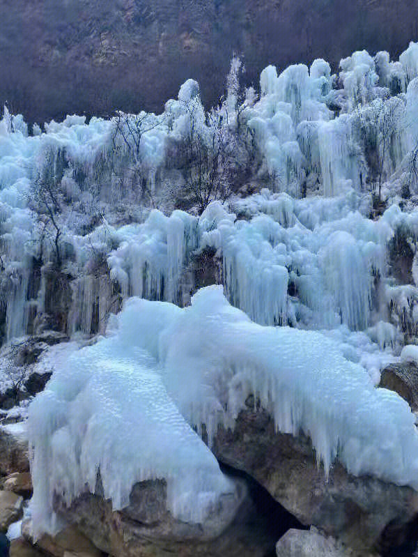 自驾游#云台山旅游#云台山的冬天有多浪漫#进入云台山冰雪世界1