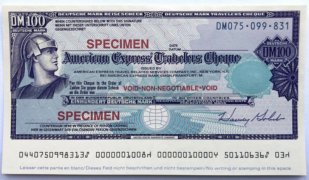 美国支票填写图片